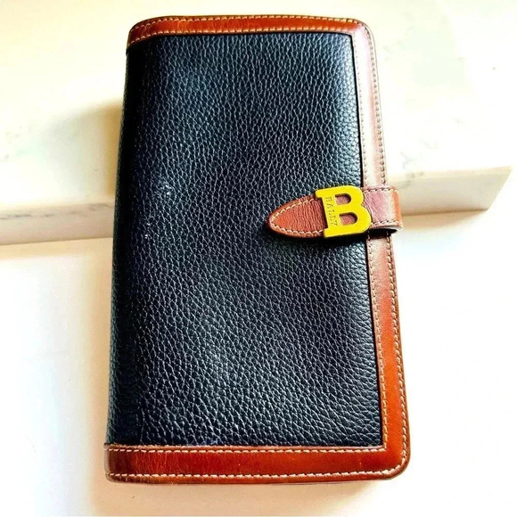Vintage Bally Leather Large Clutch Wallet - Picture 1 of 10